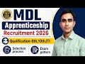MDL ITI Recruitment notification 2026 MDL Apprentice vacancy 2026