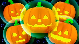 Five Little Bubble Pumpkins Finger Family Song Halloween Baby Sensory Video Visual Stimulation
