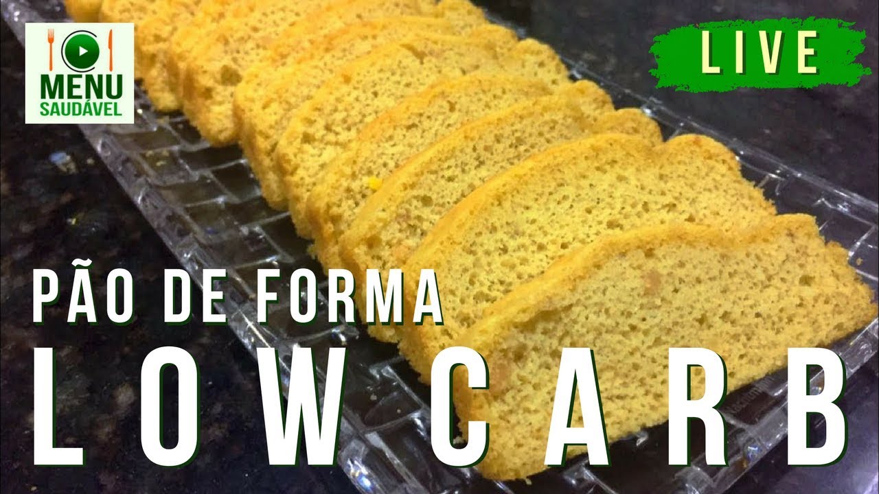 Pão de Forma LOW CARB com farinha de amendoim