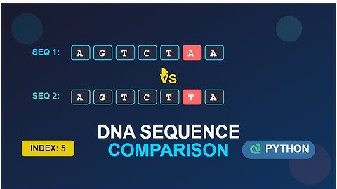 DNA Sequence Comparison using Python #dnasequencing #python #beginners