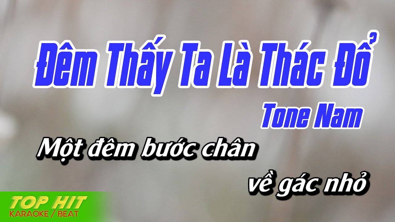 Đêm Thấy Ta Là Thác Đổ Karaoke Tone Nam | Nhạc Sống Phối Mới Chuẩn Dễ Hát TOP HIT KARAOKE