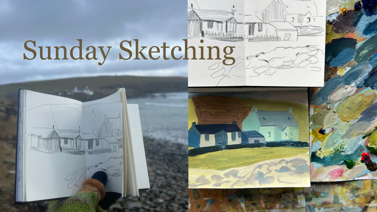 Feeling inspired by island life - Sunday sketching