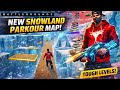 New Snowland Parkour Map 🔥 | Tough Levels 😱 | Free Fire Craftland Map Code Inside | Telugu gaming 
