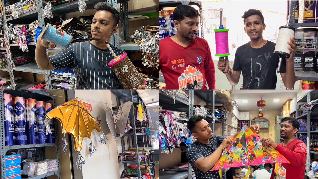 Cheapest Price Kites And Manja Wholesale Kites Market In Mumbai