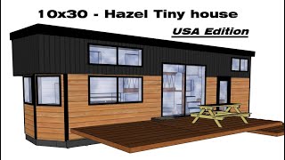 10x30 Tiny house - US Hazel - Single shower Style