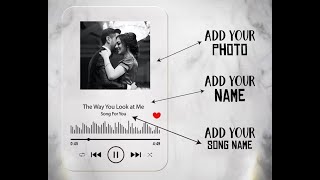 How to edit Music Player SVG  Photo, Custom Text and change design in Inkscape
