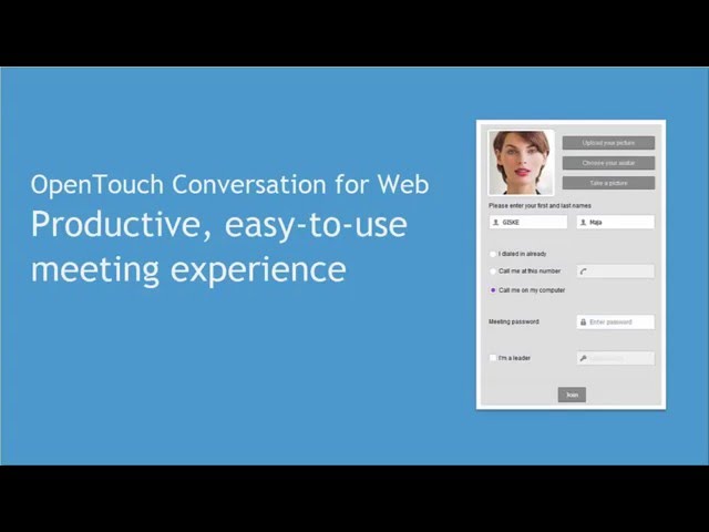 OpenTouch Conversation WebRTC - Demo