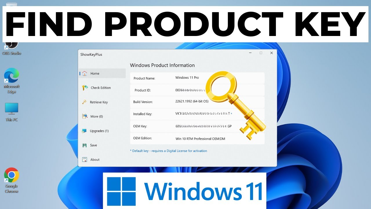 Clé d'activation Windows11 Pro - Astuces de Geek - La Boutique