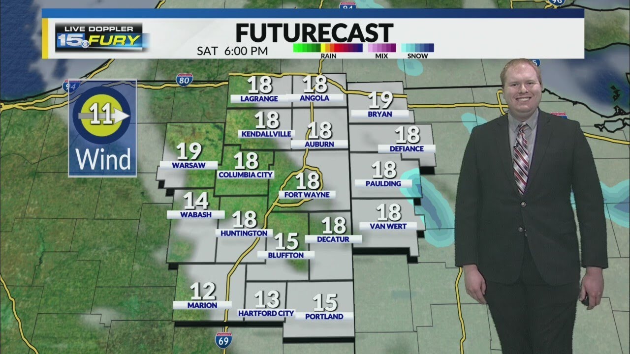 Very cold with a few more snow showers tonight - YouTube