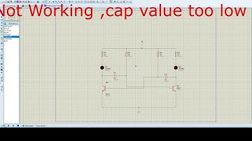 Astabe multivibrator ,LED flasher Proteus circuit