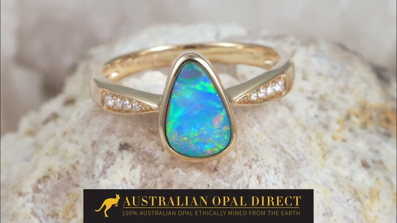 Opal Rings, Opal Wedding Rings, Black Opal Rings - Australian Opal ...