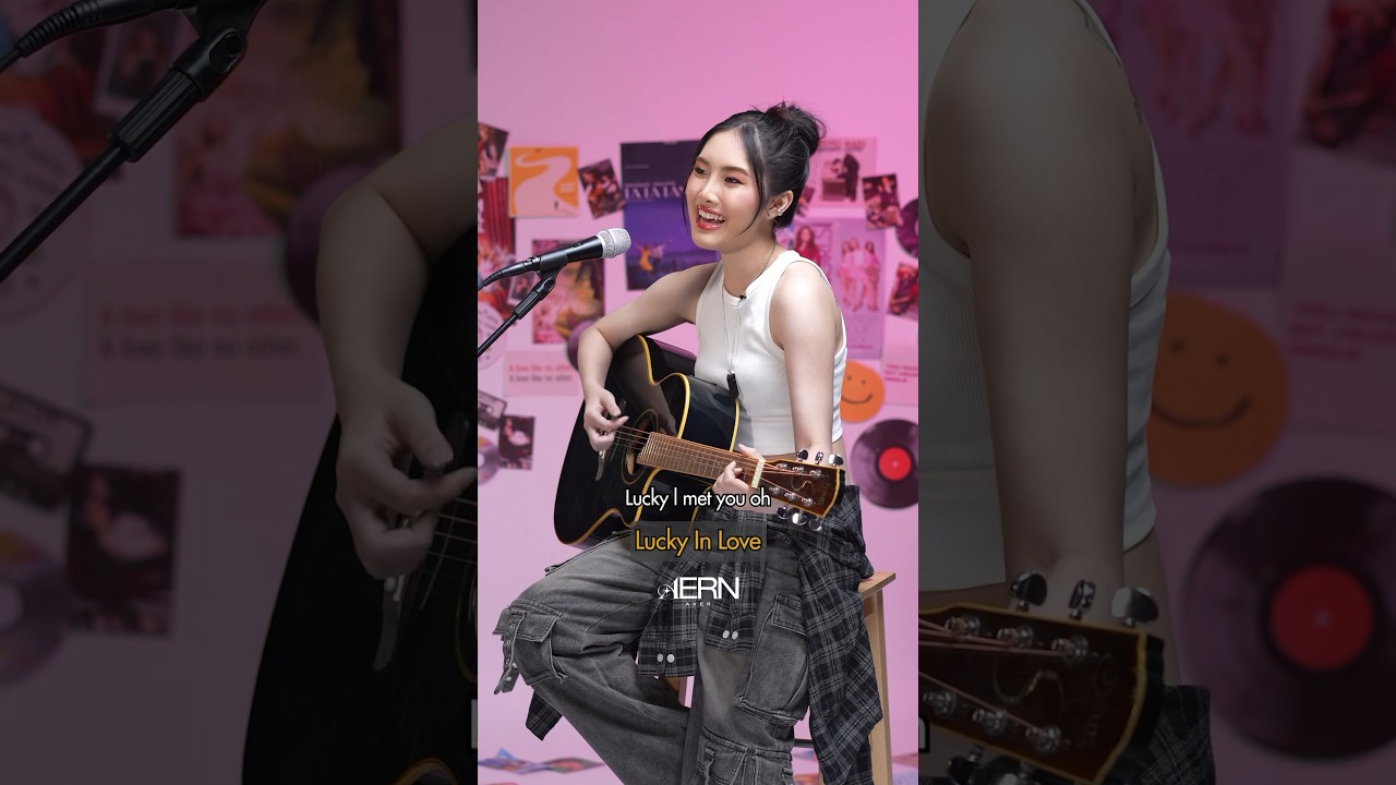 ในวันนี้ฉันได้มีเธอเป็นเรื่องดีๆ ชีวิตฉันก็พิเศษ 💞 #LuckyInLove #AernAver #acoustic #newmusic