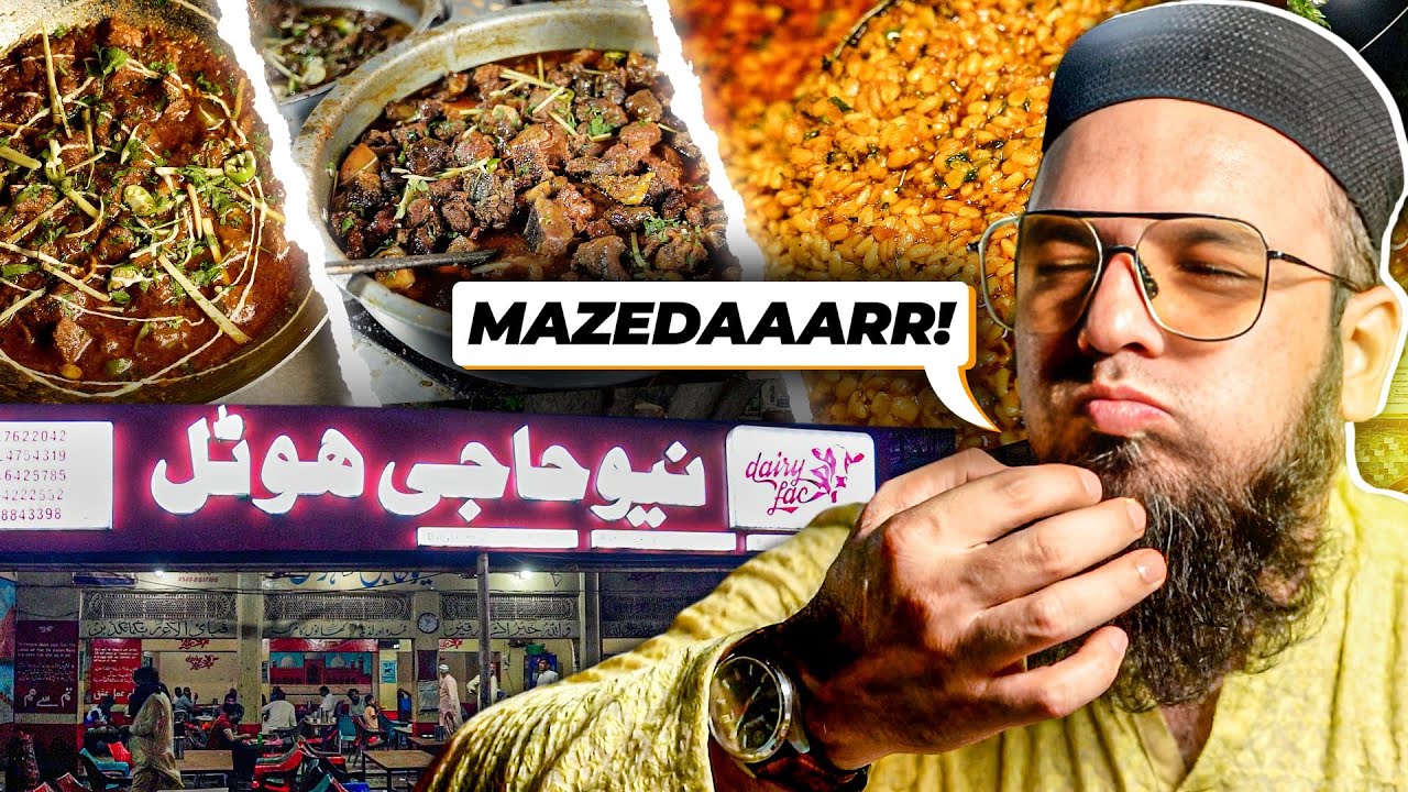 EXPLORING AMAZING DESI FOOD ON HIGHWAY | KATTA KARAHI KASHI HOTEL | DESI MURGHA NEW HAJI HOTEL