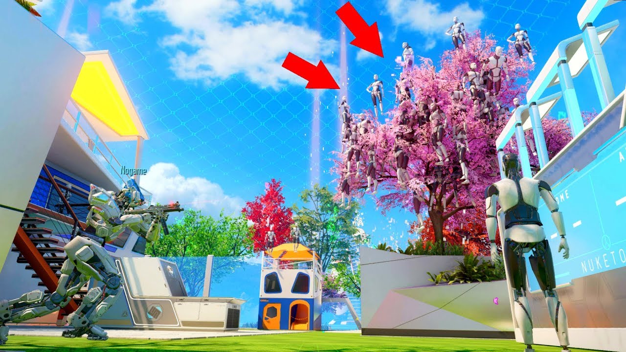 ALL OF THE NUKETOWN MANNEQUINS WERE HIDING IN THE TREES!?!?! PROP HUNT