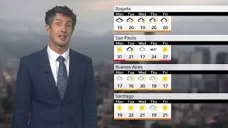BBC Weather today in SOUTH AND CENTRAL AMERICA- August 31st, 2026