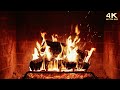 Relaxing Fireplace Burning &amp; Crackling 🔥 4K Fireplace Ambience (No Music)