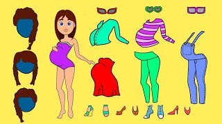 PAPER DOLLS WARDROBE DRESSES & ACCESSORIES PAPERCRAFTS FOR GIRLS