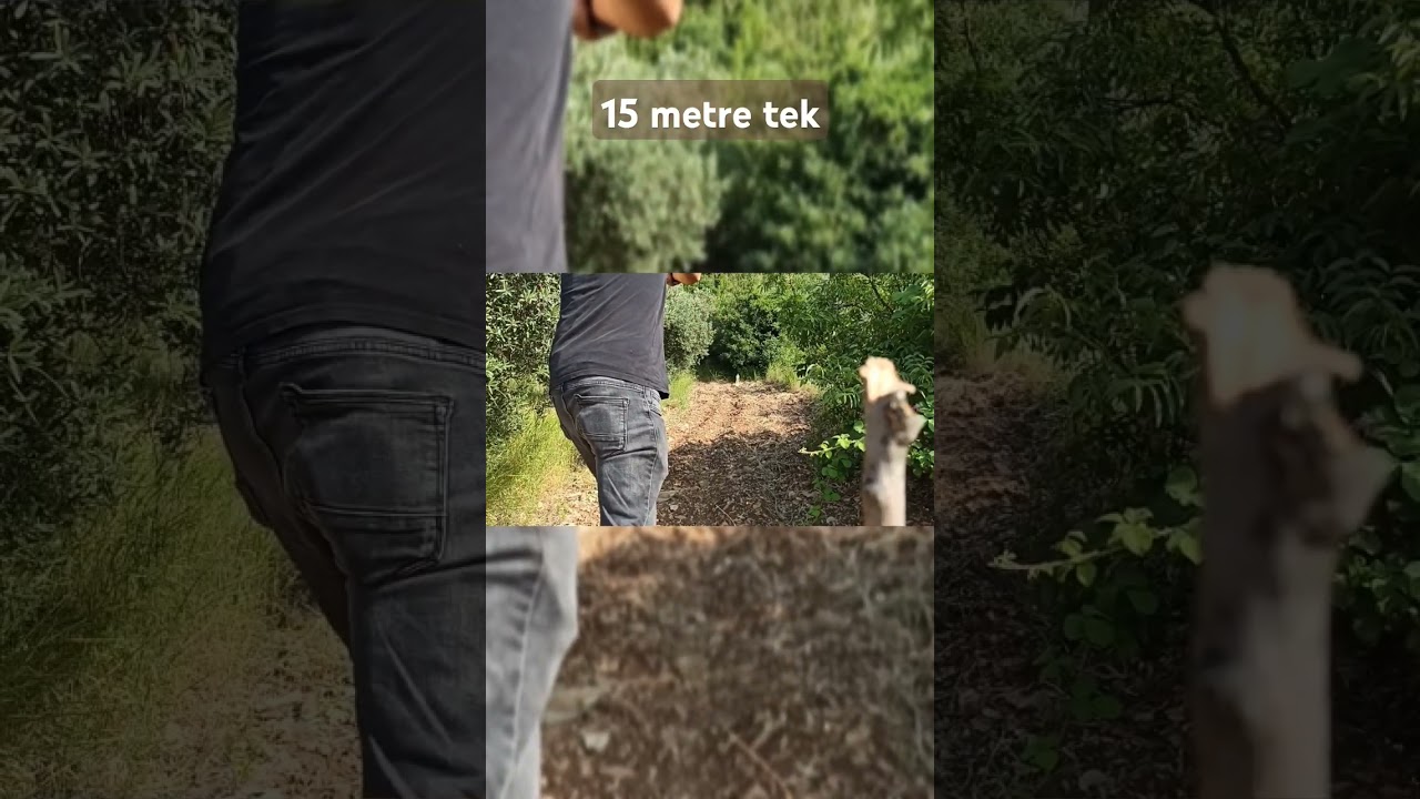 Tabanca 15 metre şişeye tek atış