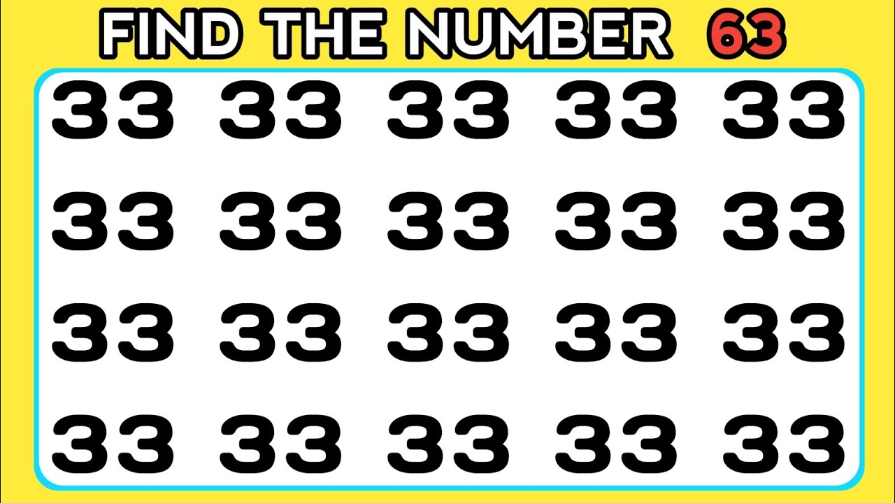 Challenge Your Brain | Find The Odd One Out Number and Letter | Within ...