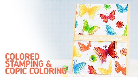 Colored Stamping & Copic Coloring (+Ink Pad Organization Tips)