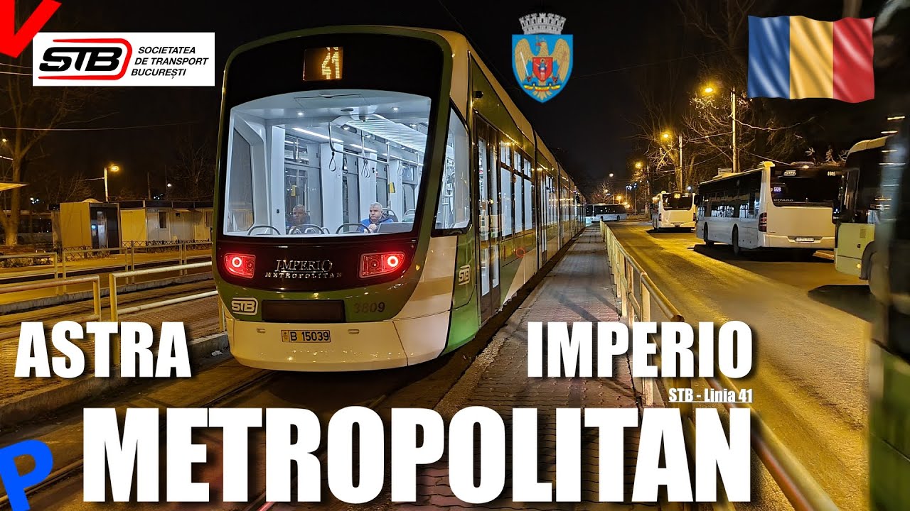 Noul tramvai pe strazile din Bucuresti | Astra Imperio Metropolitan pe linia 41