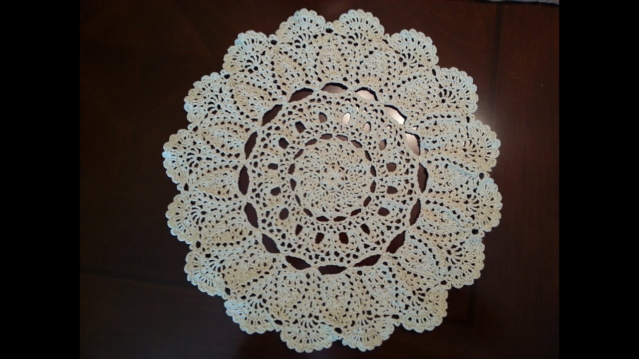 Crochet Doily - Mantilla Doily Part 1 - YouTube