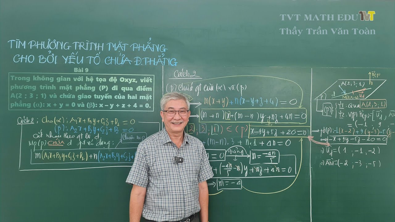 Phương Trình Mặt Phẳng | CHÙM Mặt Phẳng - 