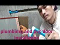 plumbing and pvc door installation