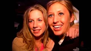 Mom and daughter kissing