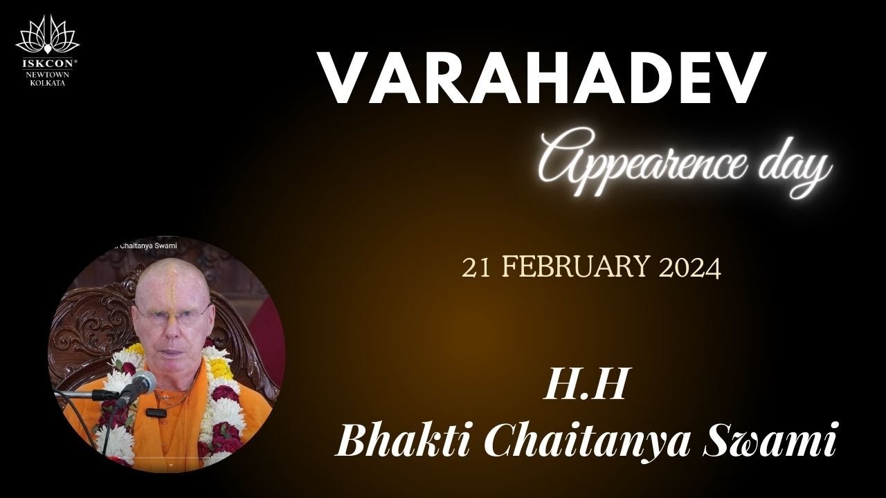 Varahdev Varahadev appearence day Class by HH Bhakti Chaitanya Swami - YouTube