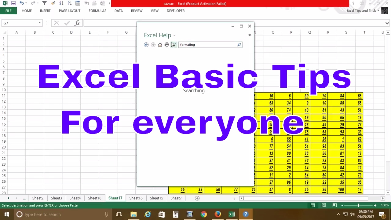 presentation on excel tips and tricks