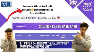 CS301 assignment no. 1 spring 2024 100% correct solution | CS301 assignment 1 spring 2024 | CS301