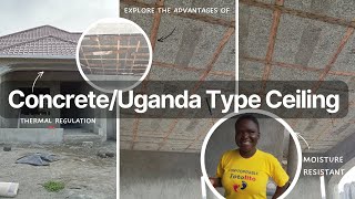 🔥"FINALLY Installing Our DREAM Ugandan Ceiling! (Full DIY Process + Advantages)"🏠 #dreamhome #fyp screenshot 1