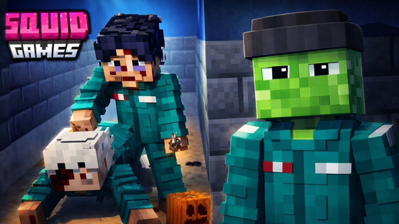 Sobreviví al JUEGO DEL CALAMAR 🦑 en Minecraft 🗡️