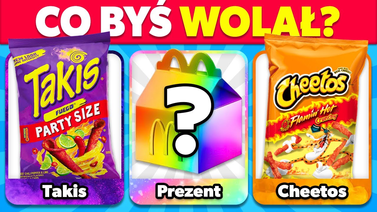 Co bys Wolał...? Wersja TAJEMNICZE Danie 🍔🍟🍭 Edycja Fast Food