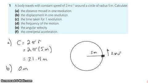 6-1   Circular Motion Properties