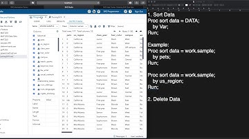 How to Sort and Delete Data in SAS