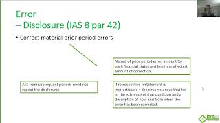 IAS 8 | Prior Period Errors (Institute of Accounting Science)