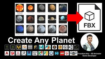 Create any Planets - FBX 3D Models Sharing - 3D Animation and Game Dev