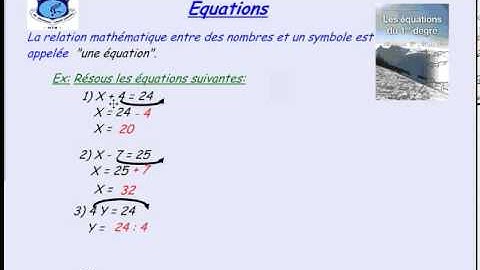 La constante et la variable