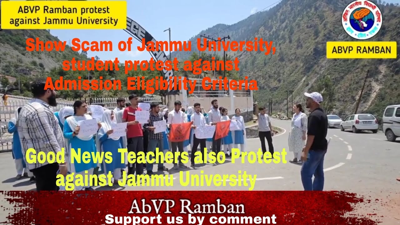Teachers, Students Protest against Jammu University | Scam of Fee ...