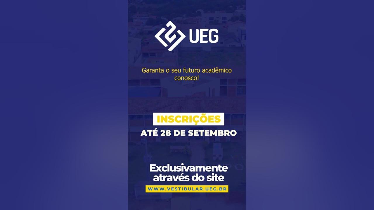 UEG publica edital do Vestibular UEG 2024/1 Cursos EaD YouTube