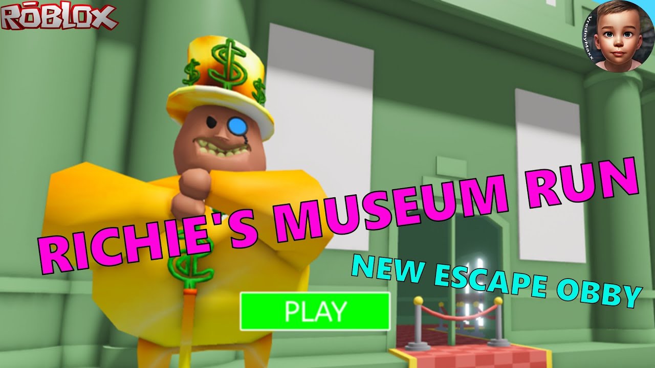 RICHIE'S MUSEUM RUN 🤑 NEW ESCAPE OBBY
