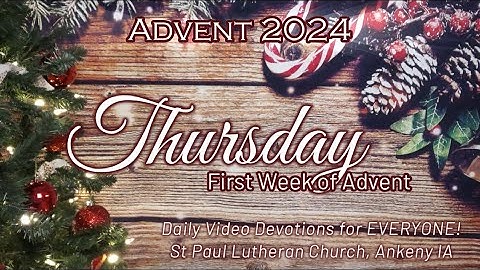 2024 SPLC Everyone - Thursday • First Week of Advent