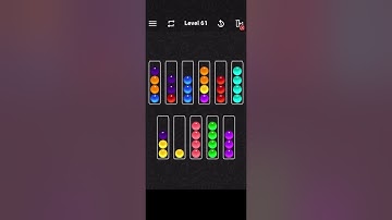 Ball Sort Color Water Puzzle LEVEL61