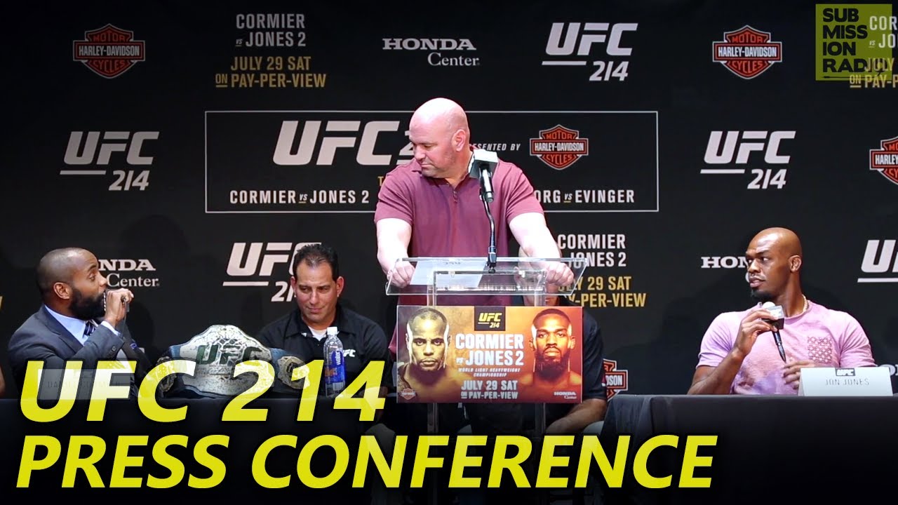 Ufc 214 Cormier Vs Jones 2 Pre Fight Press Conference Complete 