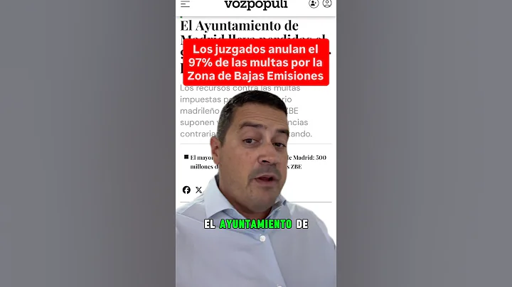 Los juzgados a anulan el 97% de las mulas de las zonas de bajas emisiones. #zbe #abogado #multas