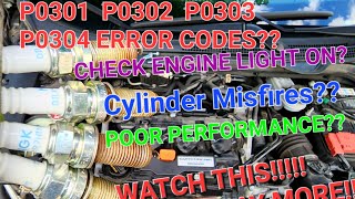 How to replace spark plugs on a 2016 to 2020 Honda civic obd P0301 to P0304 codes check engine light