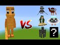 Tung Tung Sahur vs All Minecraft Bosses - Minecraft Mob Battle