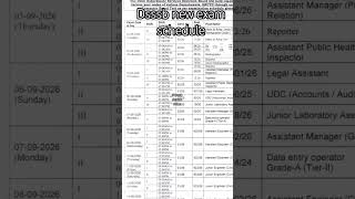 dsssb exam schedule #dsssb #exam #exampreparation #doe #delhi #upsc #ctet